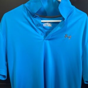Under Armour HeatGear Polo.  Men’s Size Medium.  Color Blue.